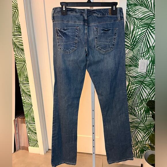 American Eagle Women’s True Boot Medium Wash Jeans Size 4 Long - Picture 4 of 12